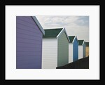 Beach huts in a row, close-up by Assaf Frank